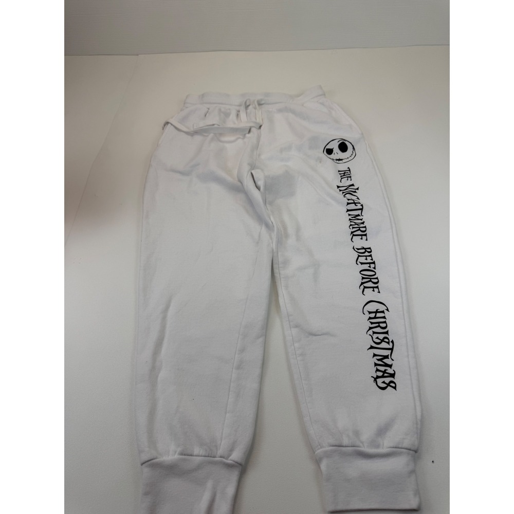 Disney Nightmare Before Christmas Jack Skellington White Joggers LJ42201LB L